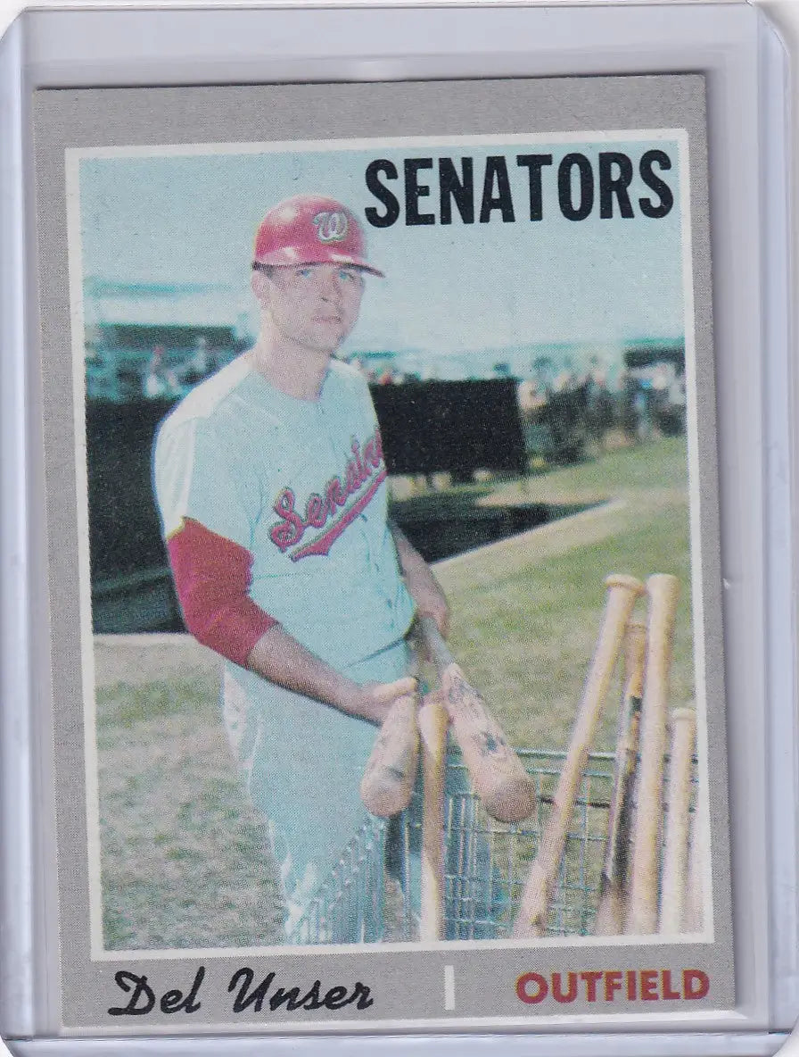 1970 Topps Baseball #336 Del Unser - Washington Senators