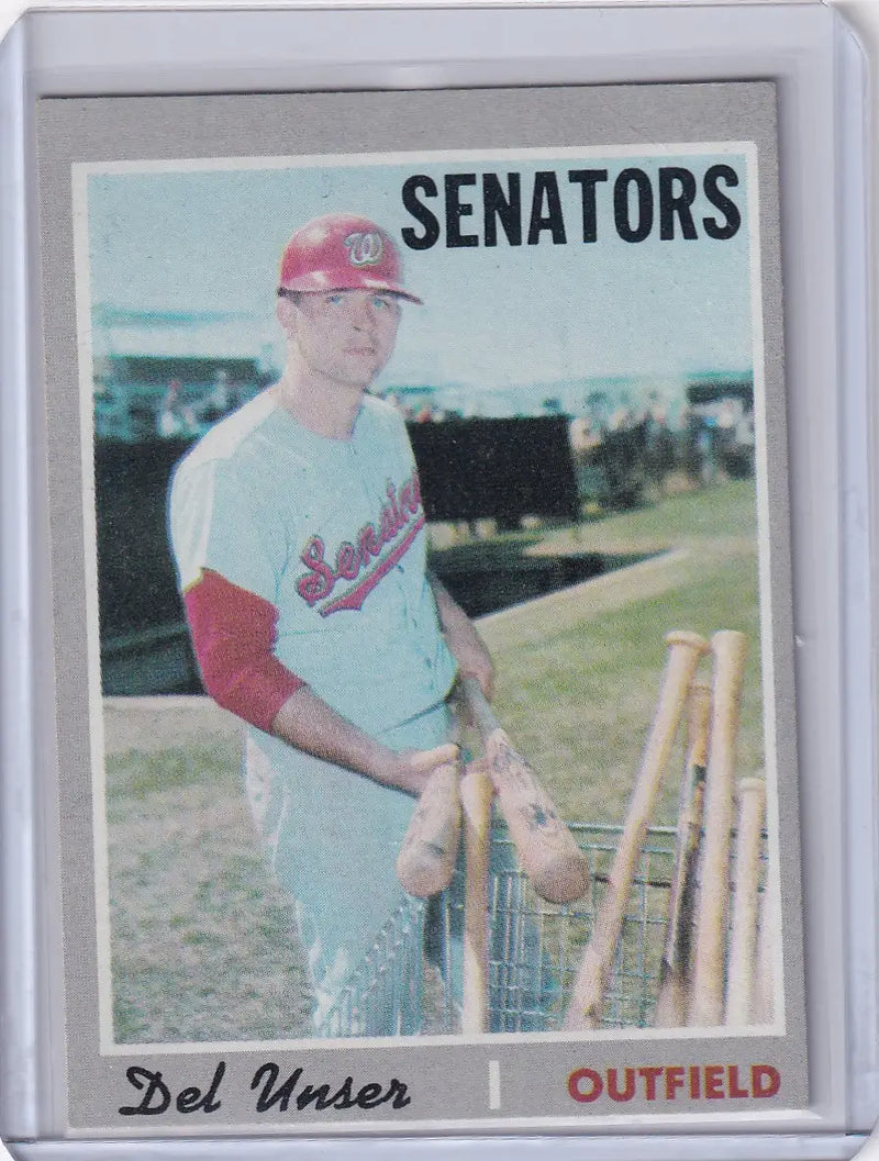 1970 Topps Baseball #336 Del Unser - Washington Senators