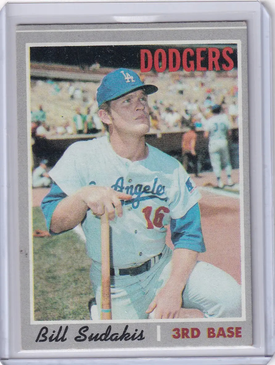 1970 Topps Baseball #341 Bill Sudakis - Los Angeles Dodgers - Baseball Card Single