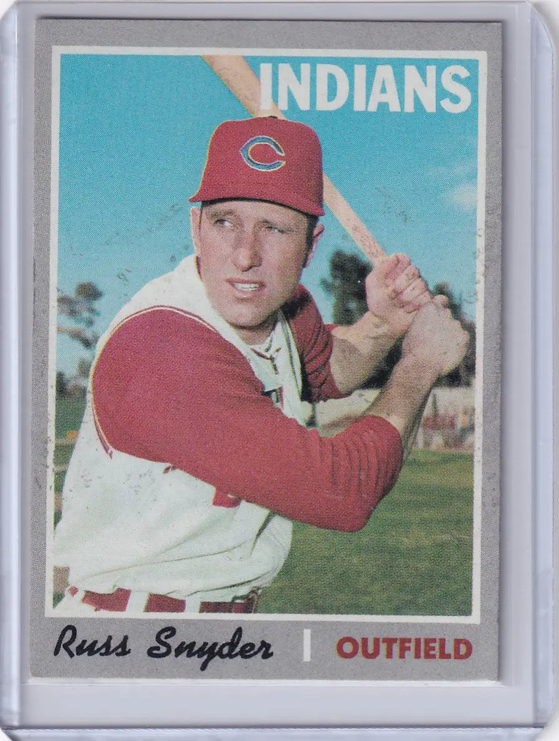 1970 Topps Baseball #347 Russ Snyder - Cleveland Indians
