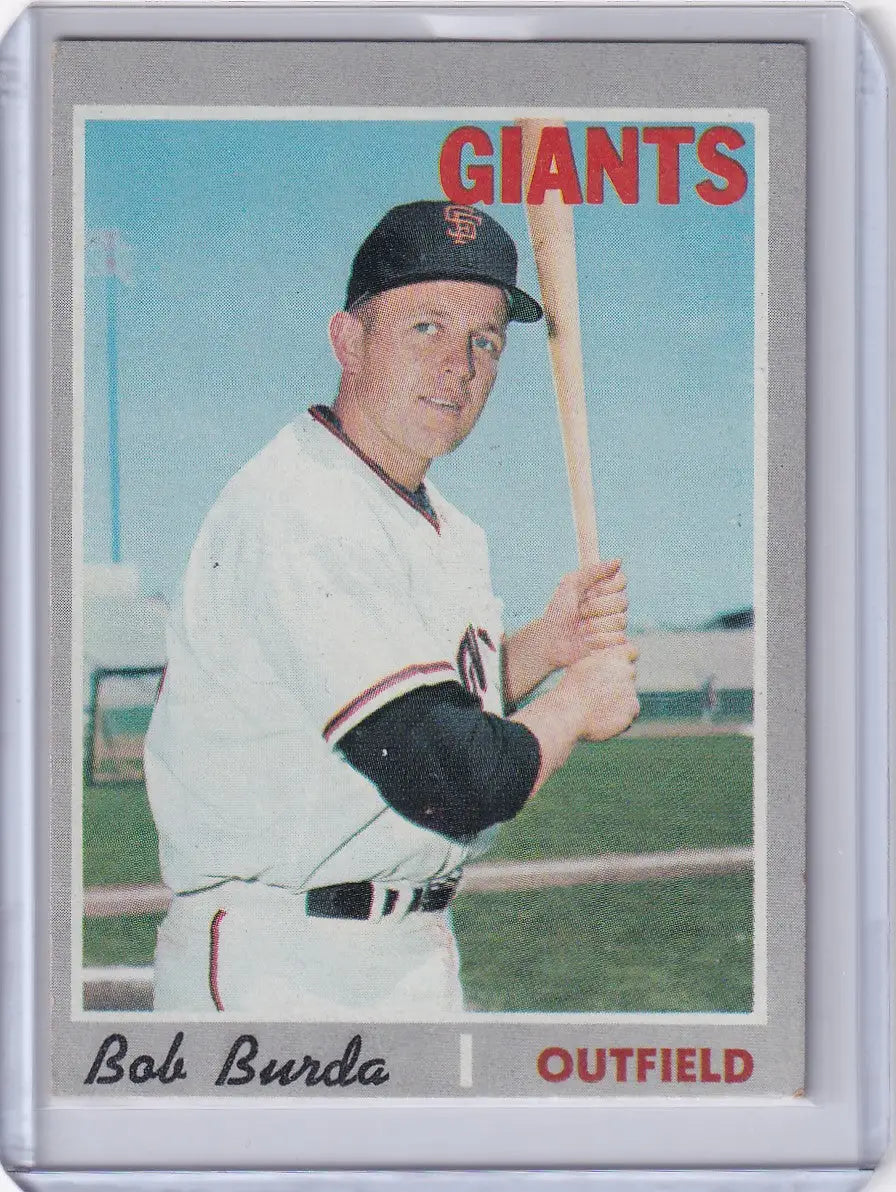 1970 Topps Baseball #357 Bob Burda - San Francisco Giants