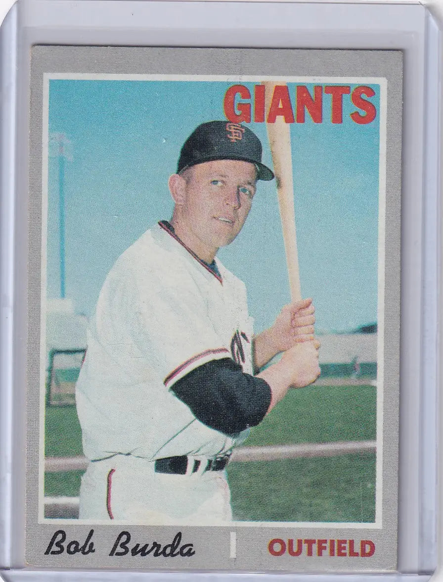 1970 Topps Baseball #357 Bob Burda - San Francisco Giants