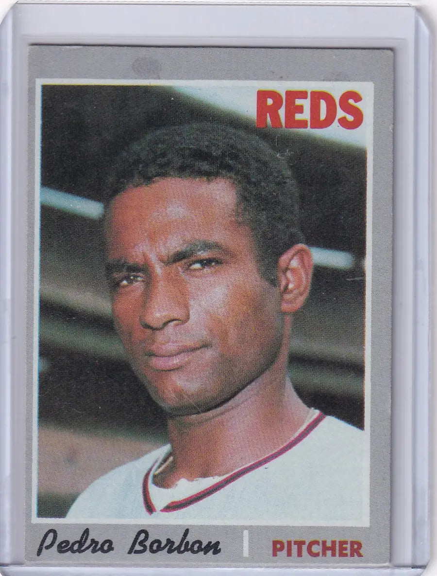 1970 Topps Baseball #358 Pedro Borbon - Cincinnati Reds RC