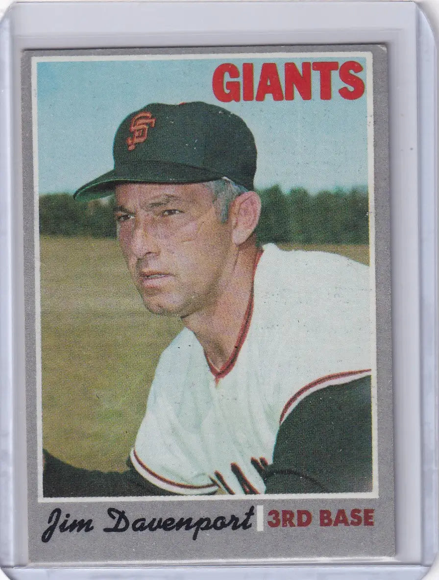 1970 Topps Baseball #378 Jim Davenport - San Francisco Giants