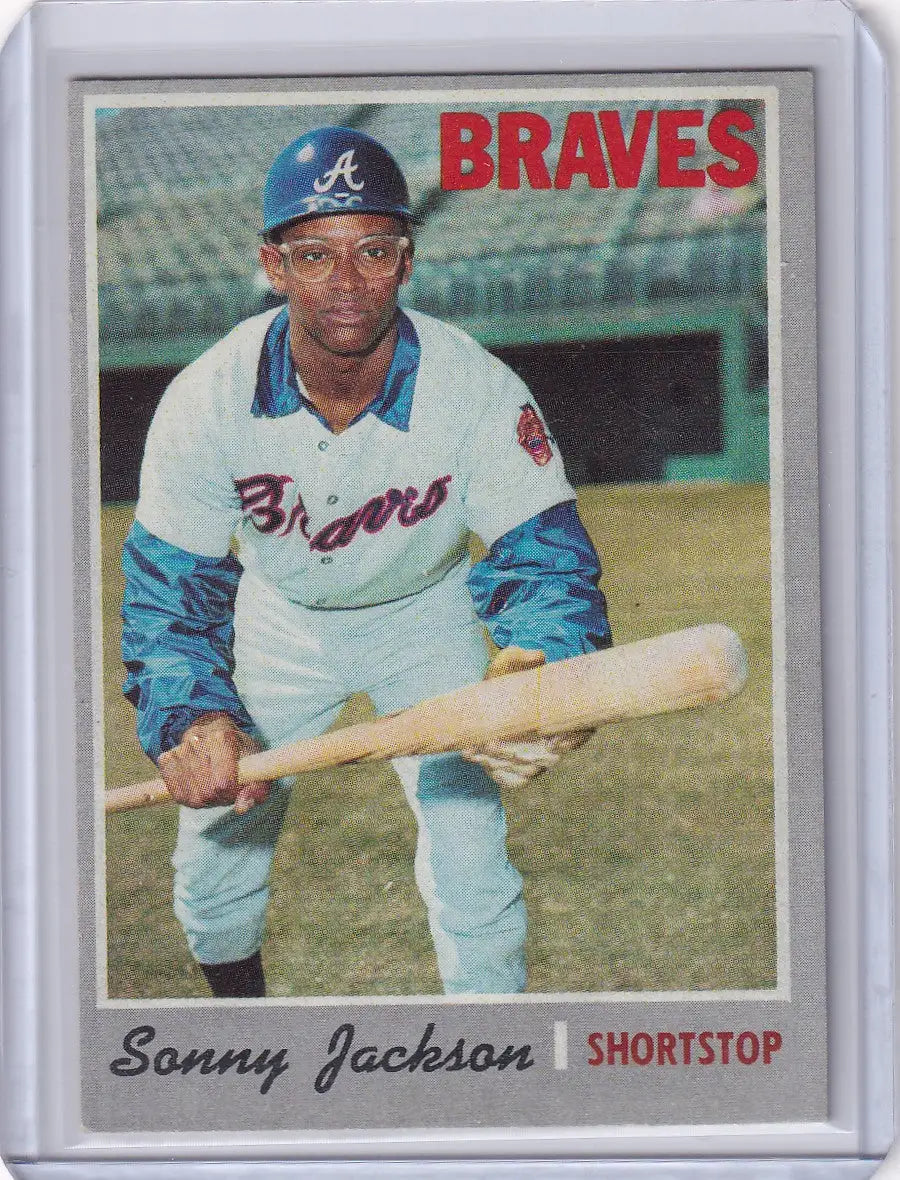1970 Topps Baseball #413 Sonny Jackson - Atlanta Braves