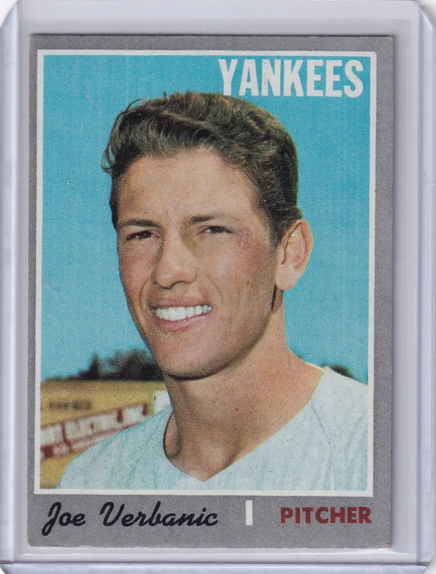 1970 Topps Baseball #416 Joe Verbanic - New York Yankees