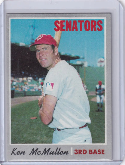 1970 Topps Baseball card of Ken McMullen in Washington Senators uniform