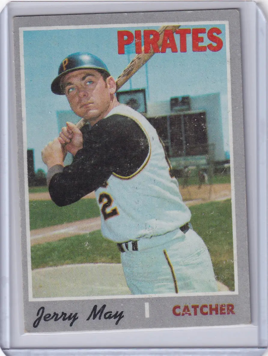 1970 Topps Baseball #423 Jerry May - Pittsburgh Pirates