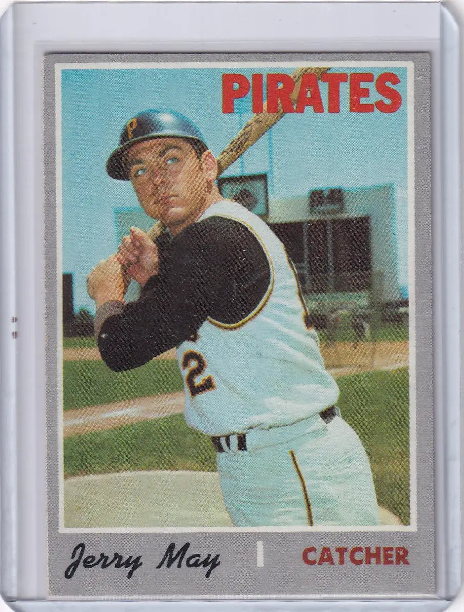 1970 Topps Baseball #423 Jerry May - Pittsburgh Pirates