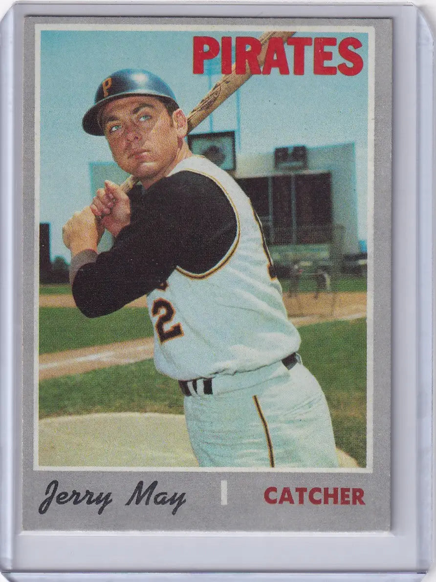 1970 Topps Baseball #423 Jerry May - Pittsburgh Pirates - Baseball Card Single