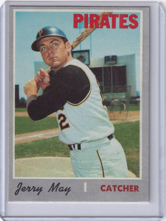 1970 Topps Baseball #423 Jerry May - Pittsburgh Pirates - Baseball Card Single