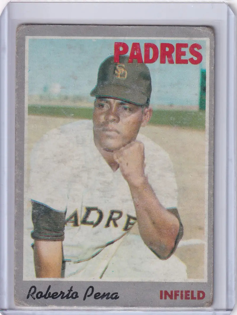 1970 Topps Baseball #44 Roberto Pena - San Diego Padres