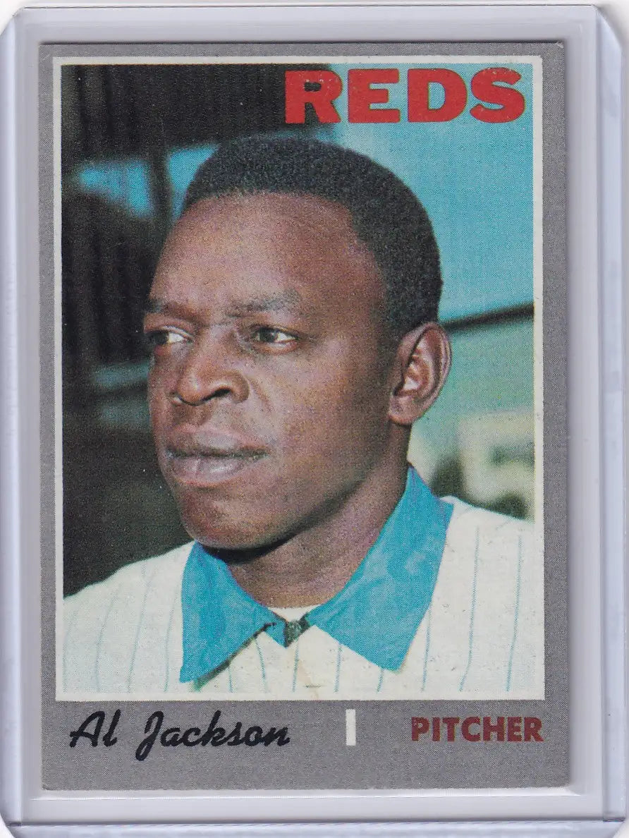 1970 Topps Baseball #443 Al Jackson - Cincinnati Reds - Baseball Card Single