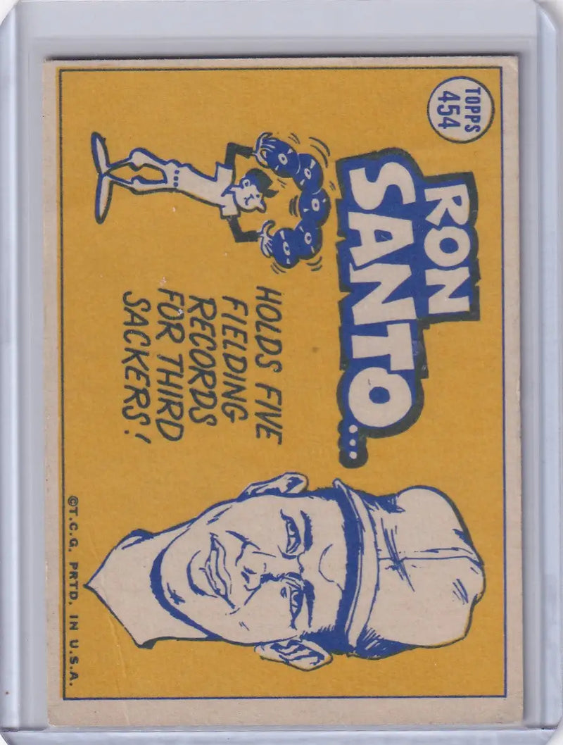 1970 Topps Baseball #454 Ron Santo - Chicago Cubs