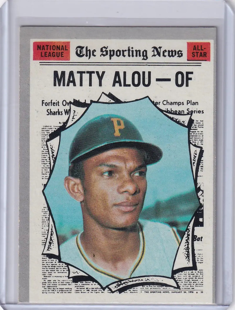 1970 Topps Baseball #460 Matty Alou - Pittsburgh Pirates AS - Baseball Card Single