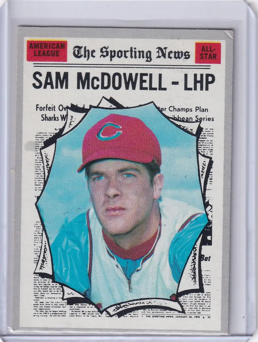 1970 Topps Baseball #469 Sam McDowell - Cleveland Indians