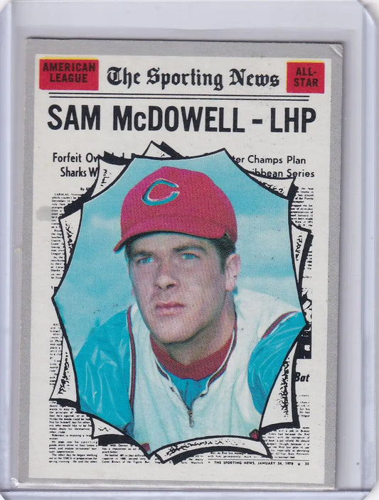 1970 Topps Baseball #469 Sam McDowell - Cleveland Indians AS - Baseball Card Single