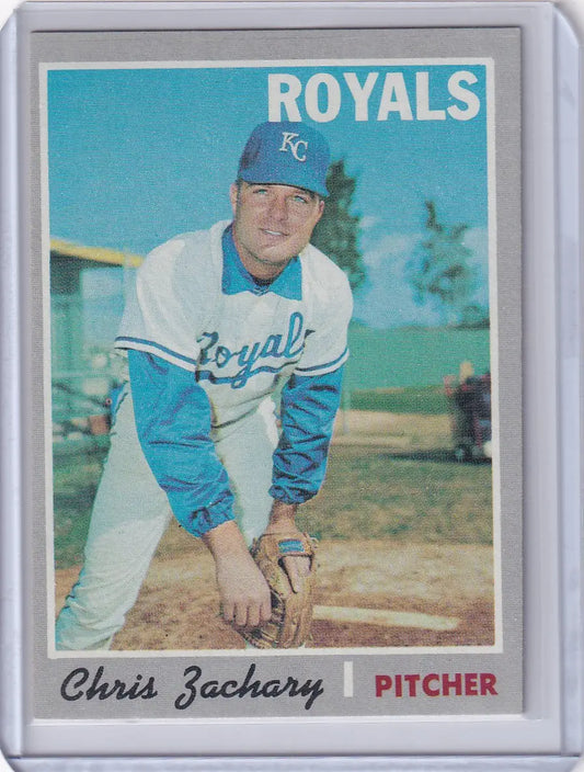 1970 Topps Baseball #471 Chris Zachary - Kansas City Royals - Baseball Card Single