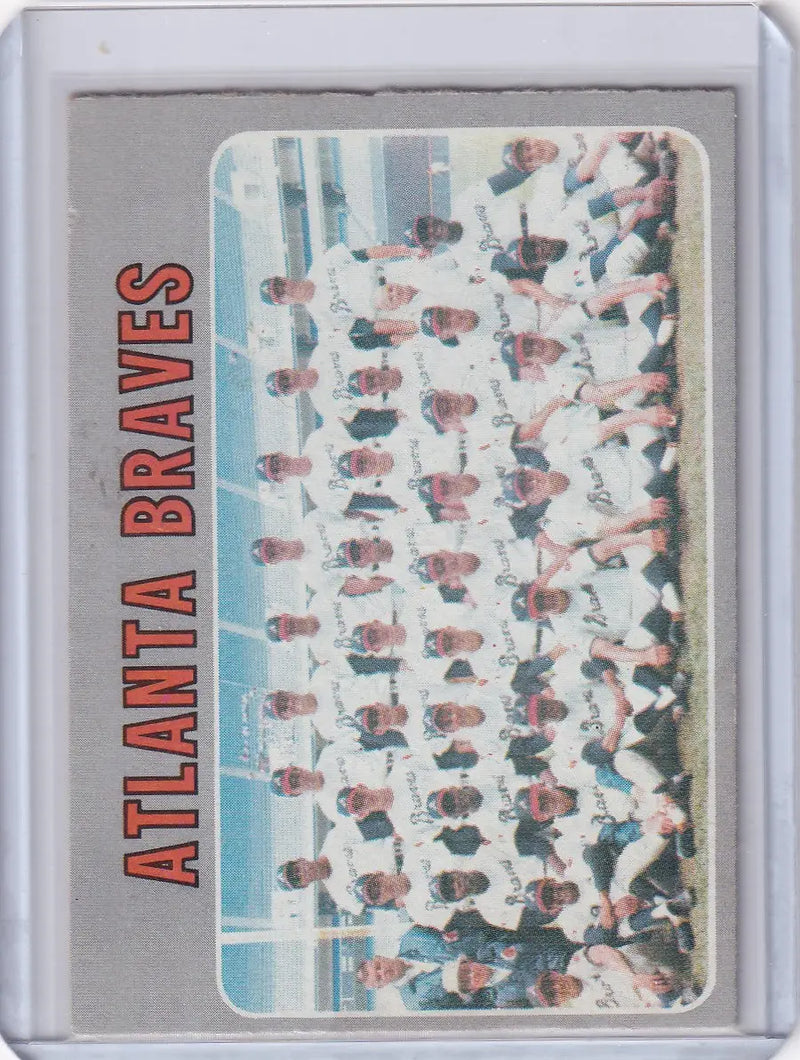 1970 Topps Baseball #472 Atlanta Braves Team