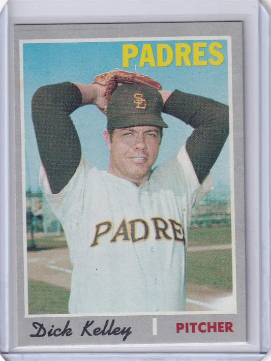 1970 Topps Baseball #474 Dick Kelley - San Diego Padres - Baseball Card Single