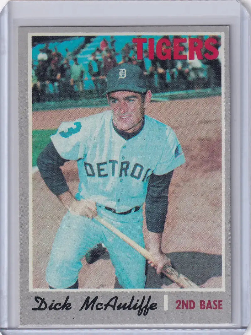1970 Topps Baseball #475 Dick McAuliffe - Detroit Tigers