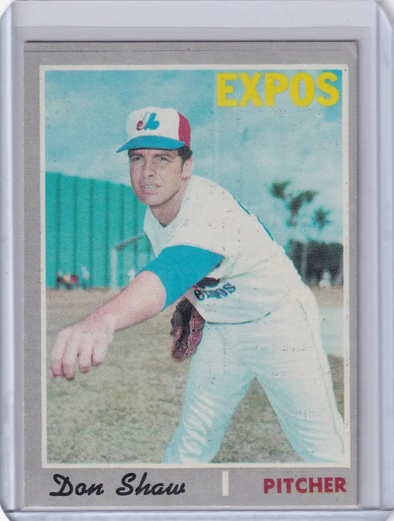 1970 Topps Baseball #476 Don Shaw - Montreal Expos