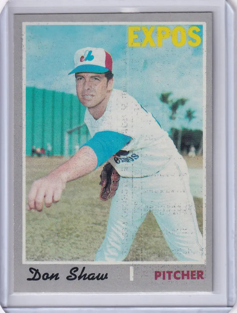 1970 Topps Baseball #476 Don Shaw - Montreal Expos