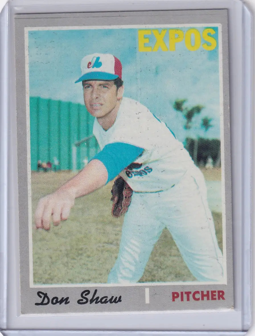 1970 Topps Baseball #476 Don Shaw - Montreal Expos