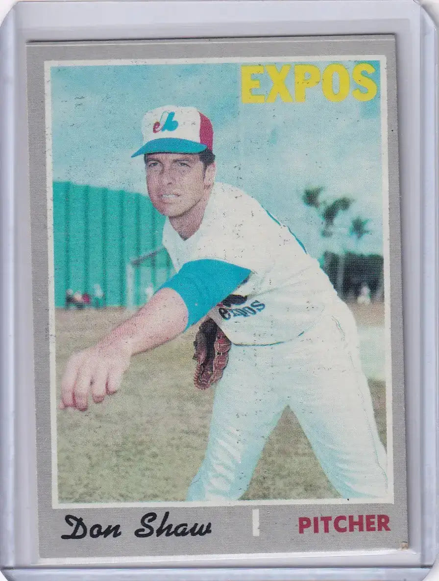 1970 Topps Baseball #476 Don Shaw - Montreal Expos