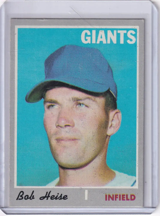 1970 Topps Baseball #478 Bob Heise - San Francisco Giants RC - Baseball Card Single