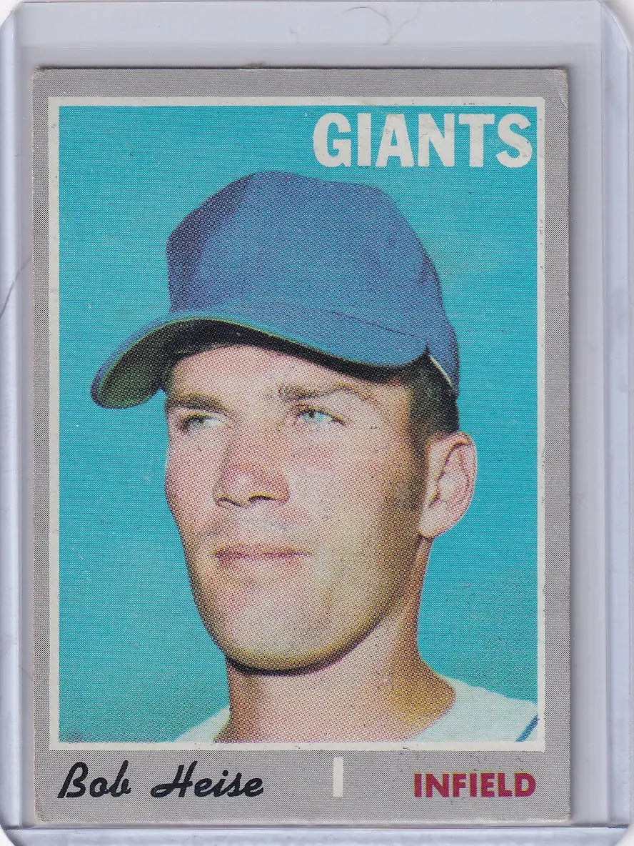 1970 Topps Baseball #478 Bob Heise - San Francisco Giants RC