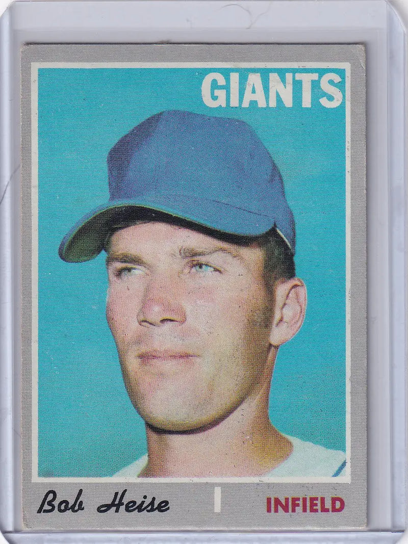 1970 Topps Baseball #478 Bob Heise - San Francisco Giants RC