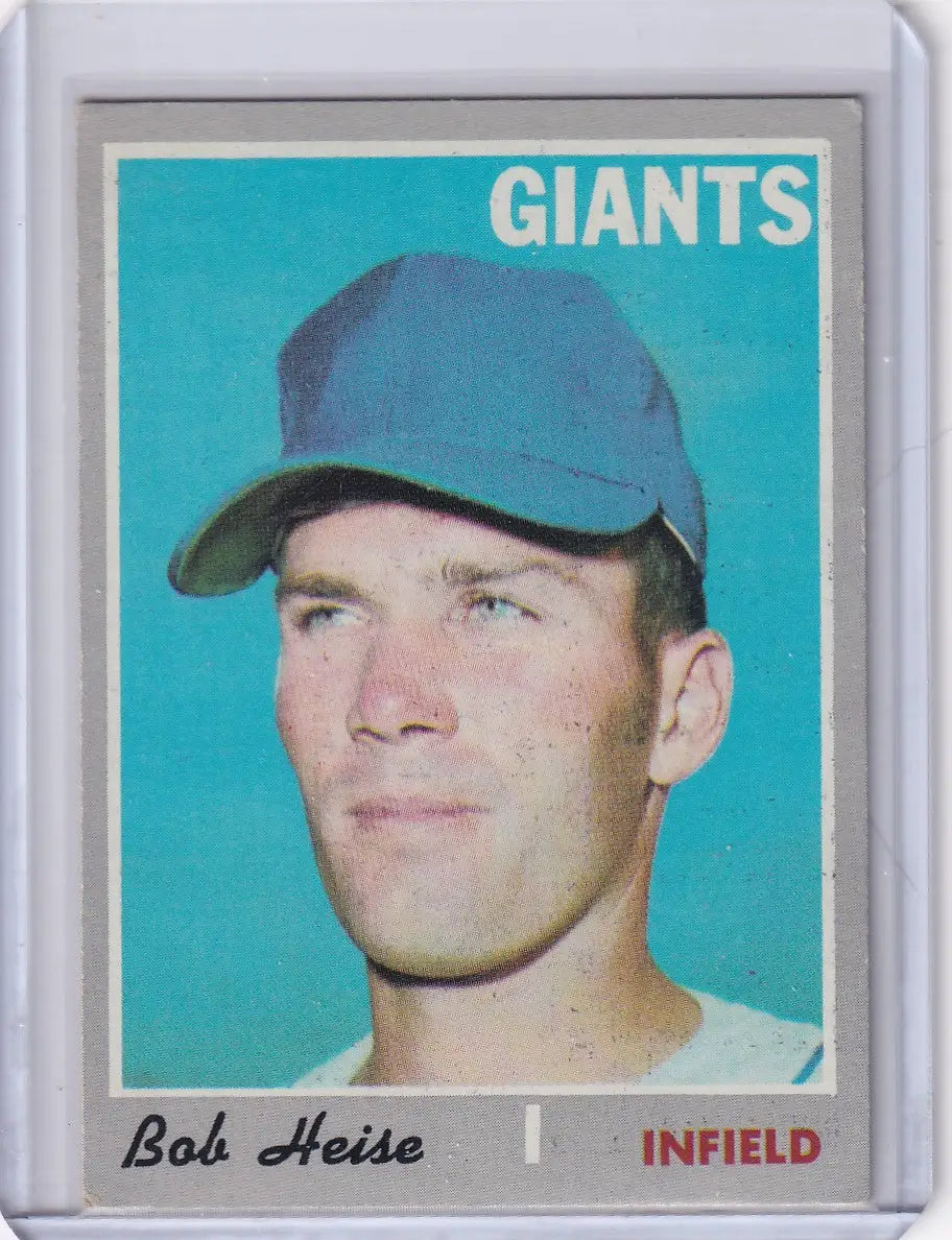 1970 Topps Baseball #478 Bob Heise - San Francisco Giants RC