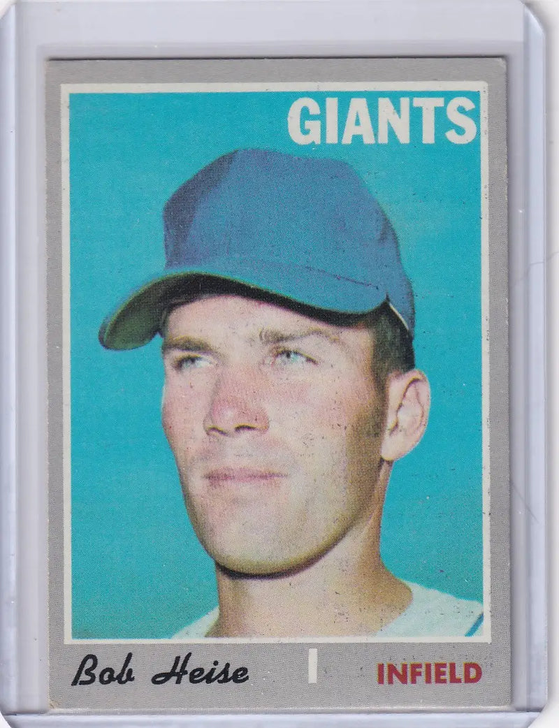 1970 Topps Baseball #478 Bob Heise - San Francisco Giants RC