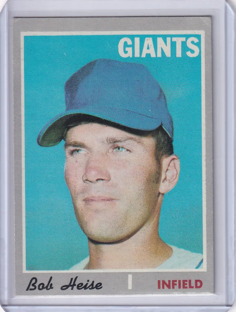 1970 Topps Baseball #478 Bob Heise - San Francisco Giants RC