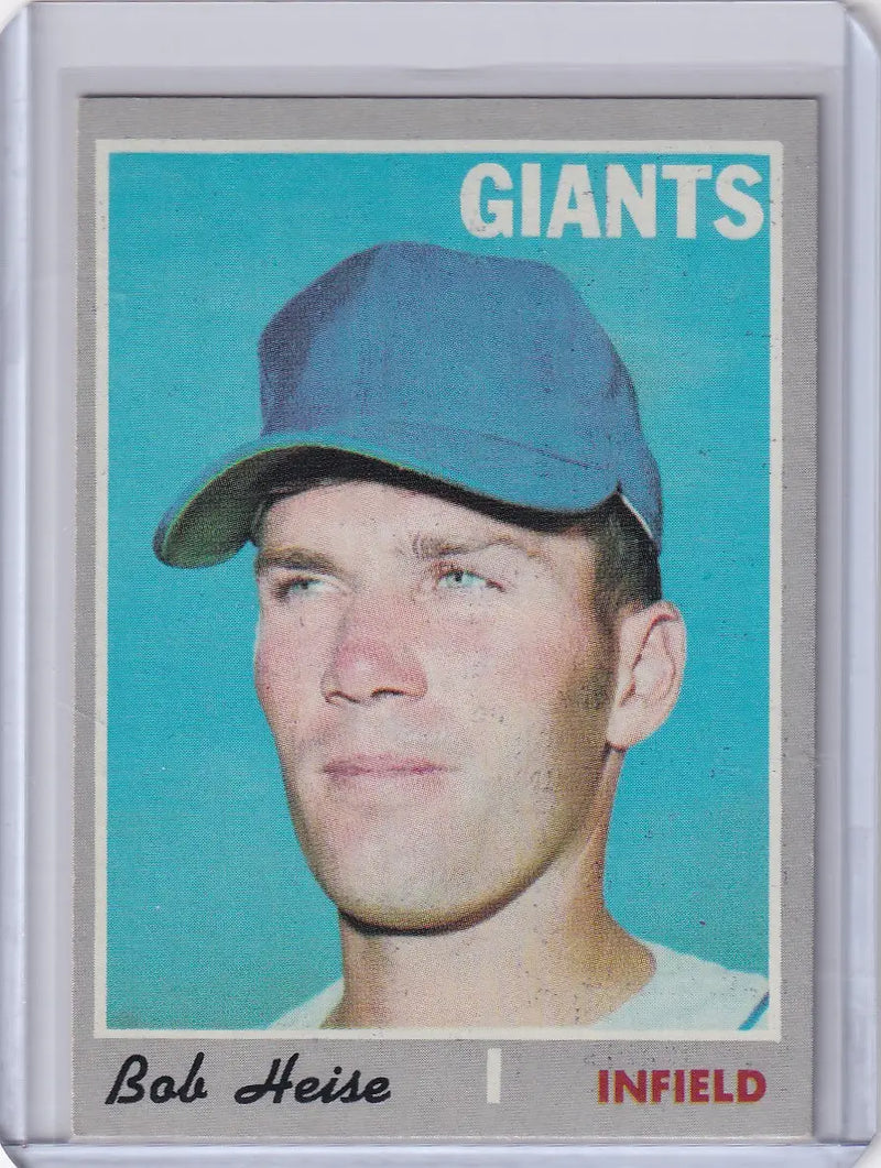 1970 Topps Baseball #478 Bob Heise - San Francisco Giants RC