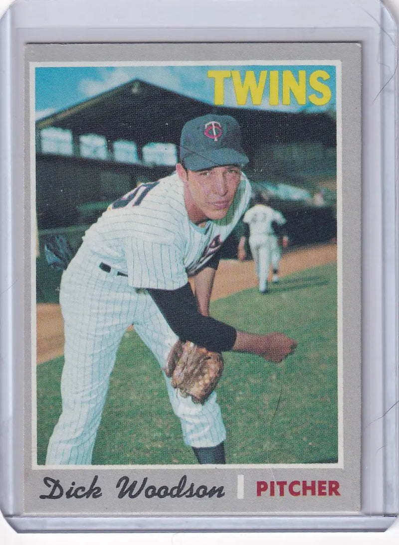 1970 Topps Baseball #479 Dick Woodson - Minnesota Twins RC