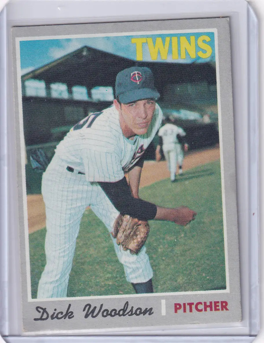 1970 Topps Baseball #479 Dick Woodson - Minnesota Twins RC