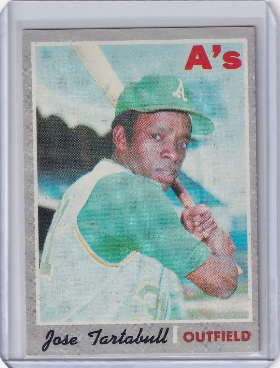 1970 Topps Baseball #481 Jose Tartabull - Oakland Athletics - Baseball Card Single