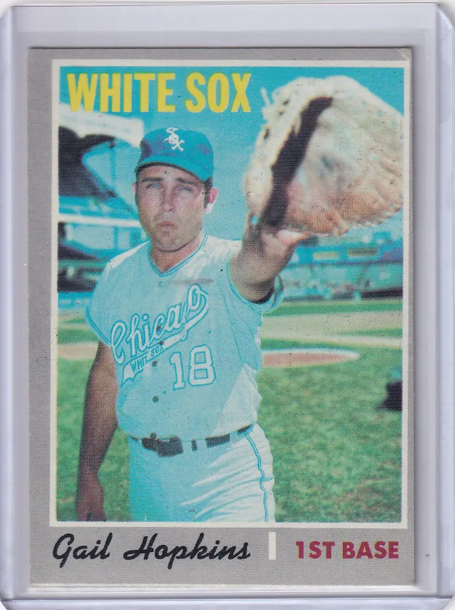 1970 Topps Baseball #483 Gail Hopkins - Chicago White Sox RC
