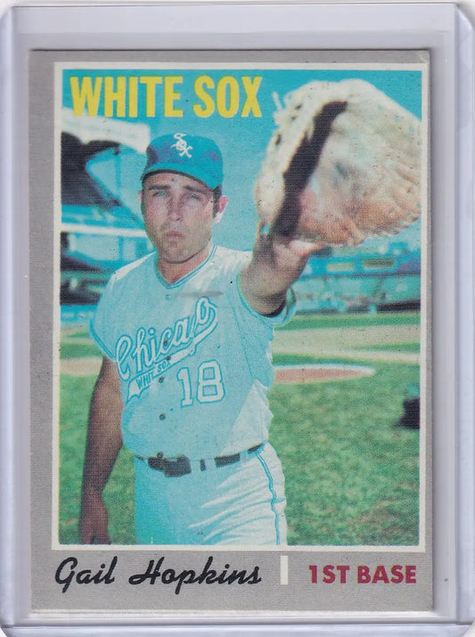 1970 Topps Baseball #483 Gail Hopkins - Chicago White Sox RC - Baseball Card Single