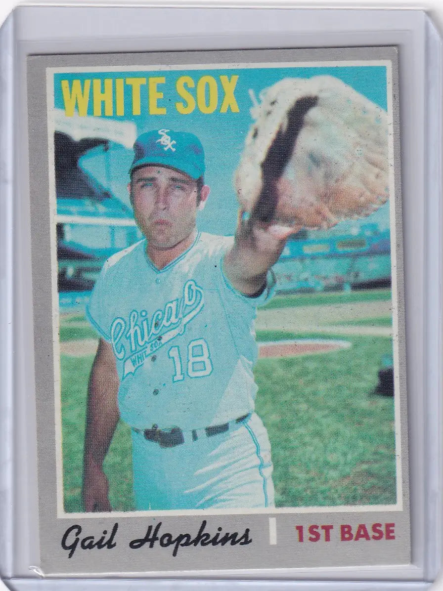 1970 Topps Baseball #483 Gail Hopkins - Chicago White Sox RC
