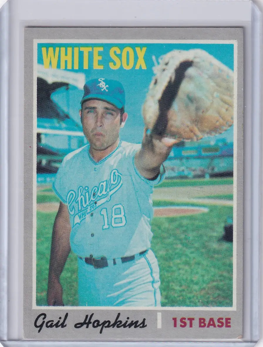 1970 Topps Baseball #483 Gail Hopkins - Chicago White Sox RC