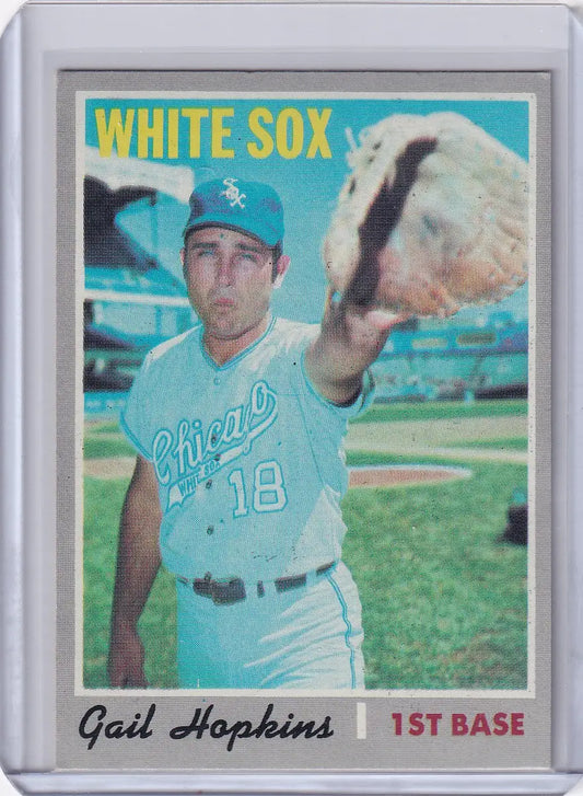 1970 Topps Baseball #483 Gail Hopkins - Chicago White Sox RC - Baseball Card Single