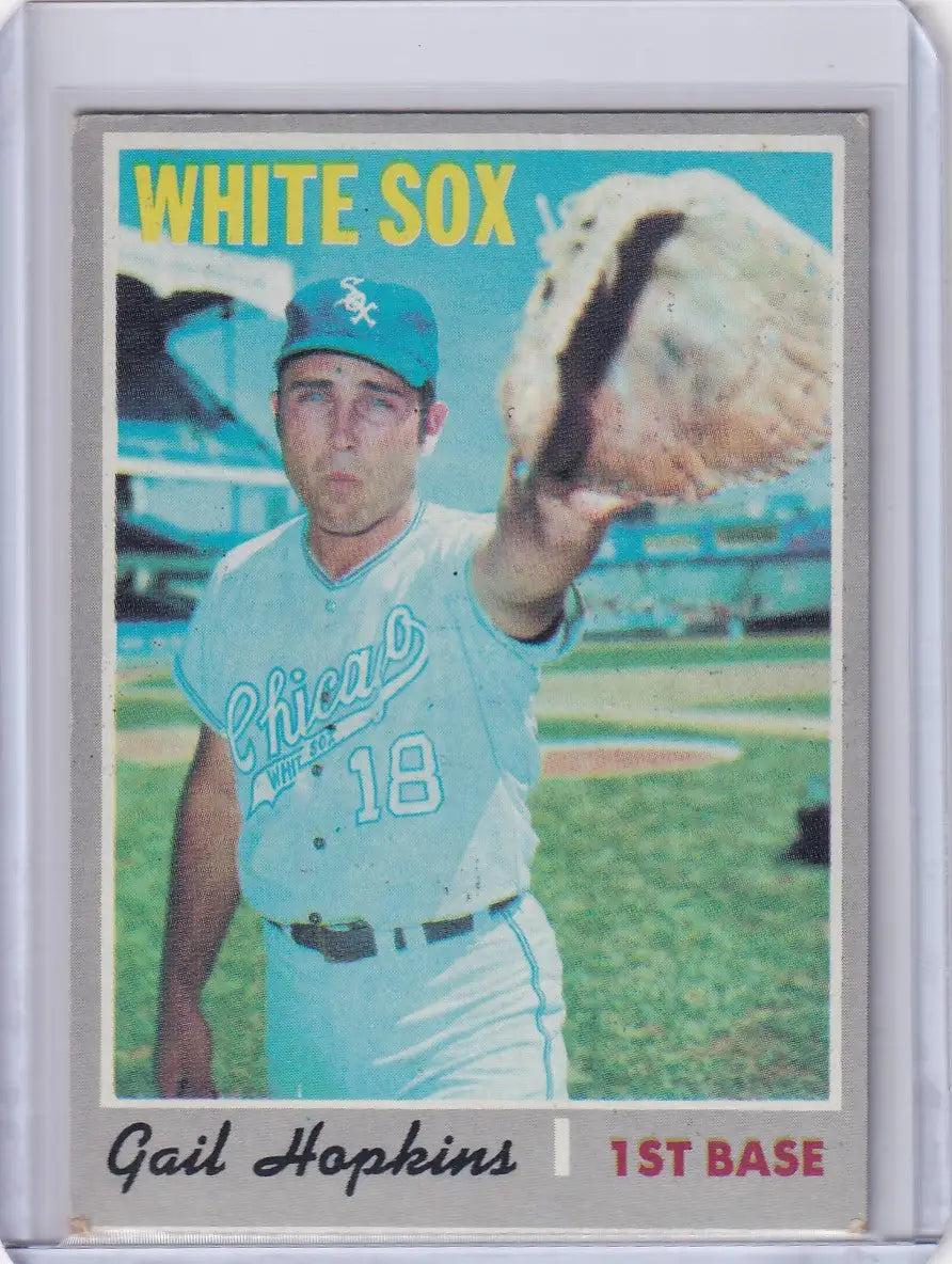 1970 Topps Baseball #483 Gail Hopkins - Chicago White Sox RC