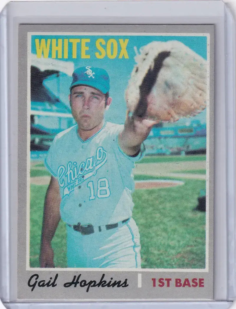 1970 Topps Baseball #483 Gail Hopkins - Chicago White Sox RC