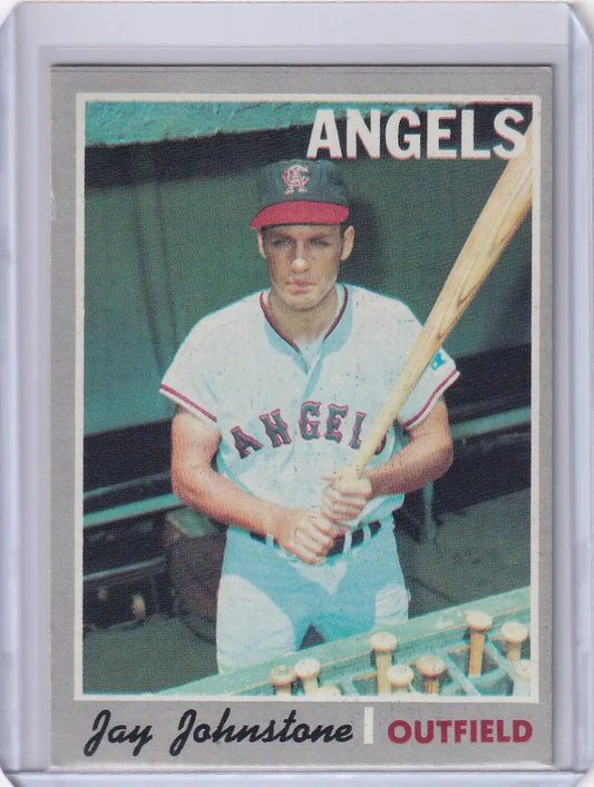 1970 Topps Baseball #485 Jay Johnstone - California Angels - Baseball Card Single