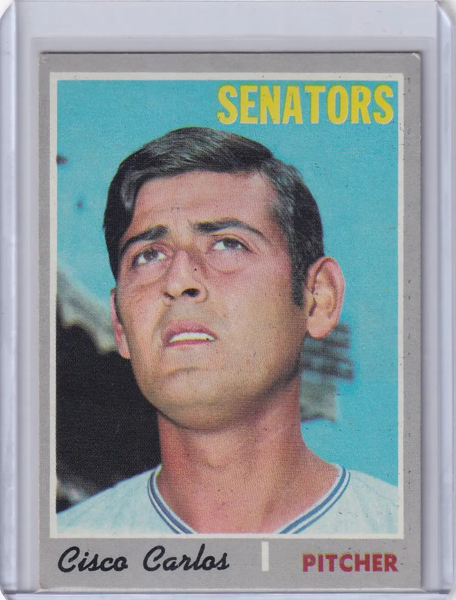 1970 Topps Baseball #487 Cisco Carlos - Washington Senators