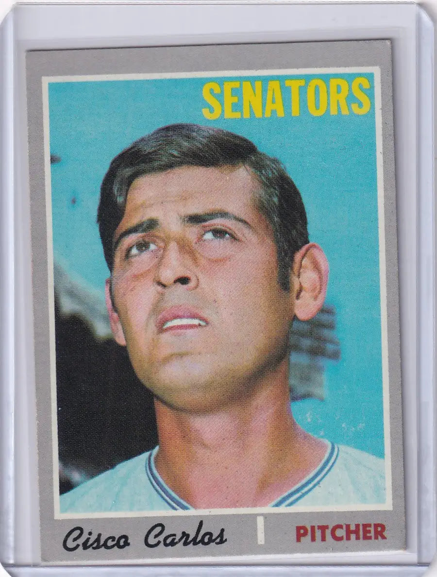 1970 Topps Baseball #487 Cisco Carlos - Washington Senators
