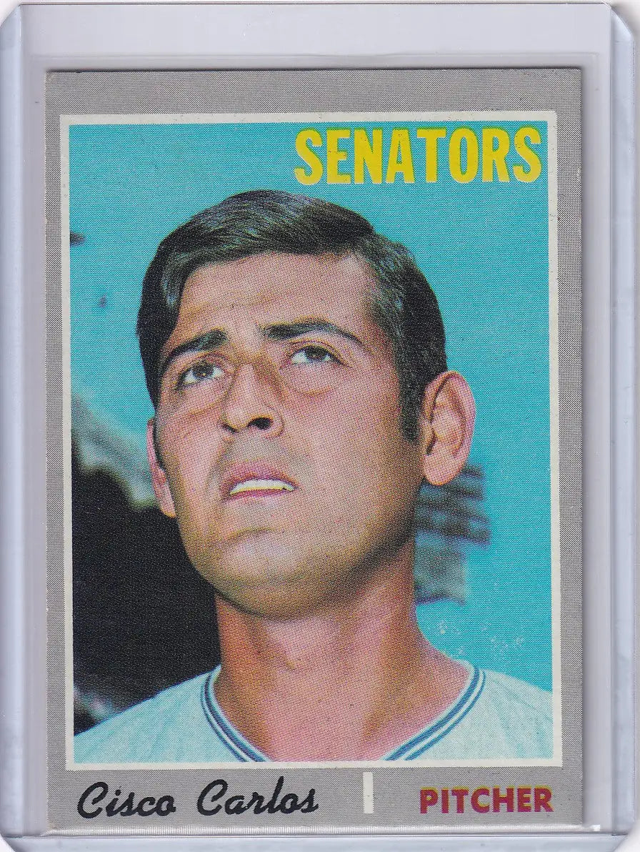 1970 Topps Baseball #487 Cisco Carlos - Washington Senators